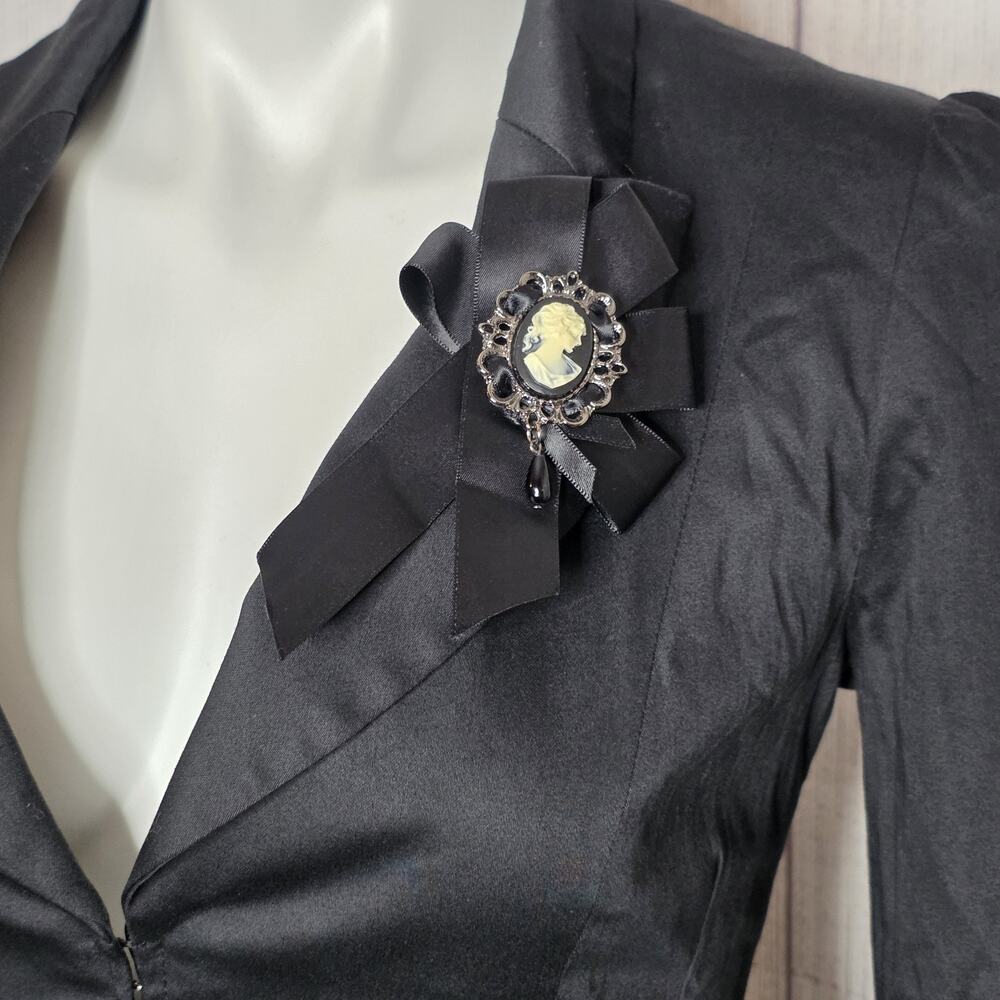 Lip Service Blacklist Original Cult Goth Victorian Corset Tailcoat Jacket M - Picture 3 of 11